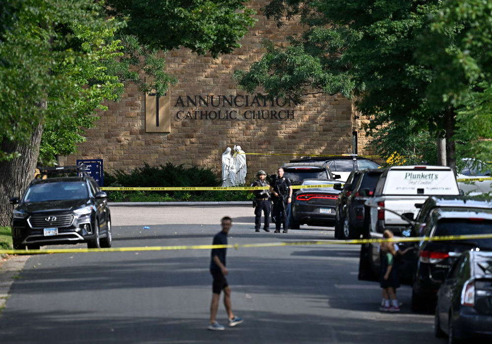 Minneapolis Catholic school shooting: two children killed and 17 injured | Minneapolis